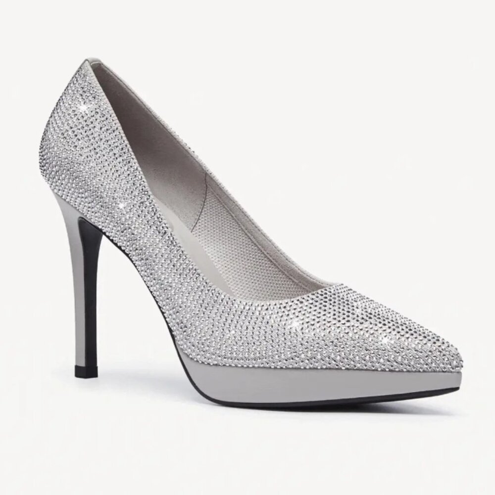 StyleFlex Pointed Toe Heeled Platform Pumps